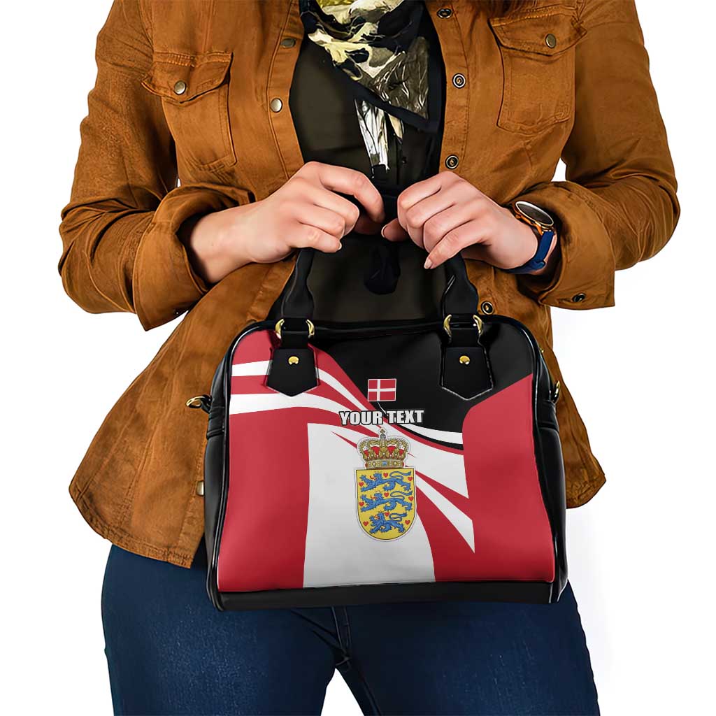 Personalized Danmark Coat of Arms Shoulder Handbag Denmark Three Pale Blue Lions