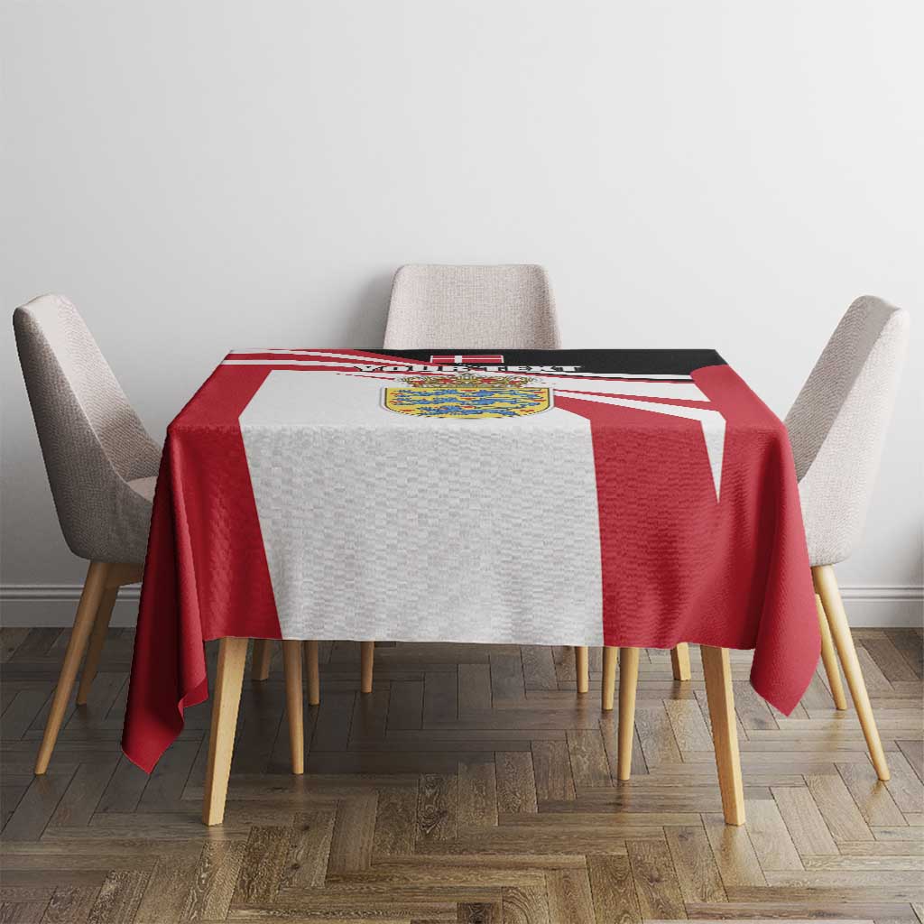 Personalized Danmark Coat of Arms Tablecloth Denmark Three Pale Blue Lions