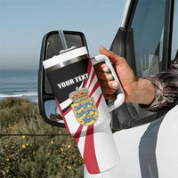 Personalized Danmark Coat of Arms Tumbler With Handle Denmark Three Pale Blue Lions