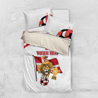 Custom Danmark Football Go Champions Bedding Set Denmark Sporty Style
