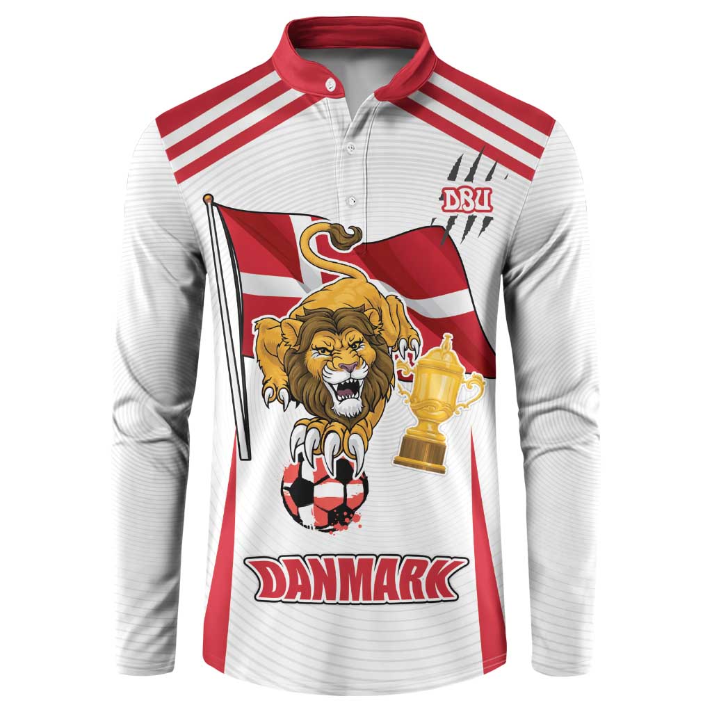 Custom Danmark Football Go Champions Button Sweatshirt Denmark Sporty Style