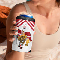 Custom Danmark Football Go Champions 4 in 1 Can Cooler Tumbler Denmark Sporty Style