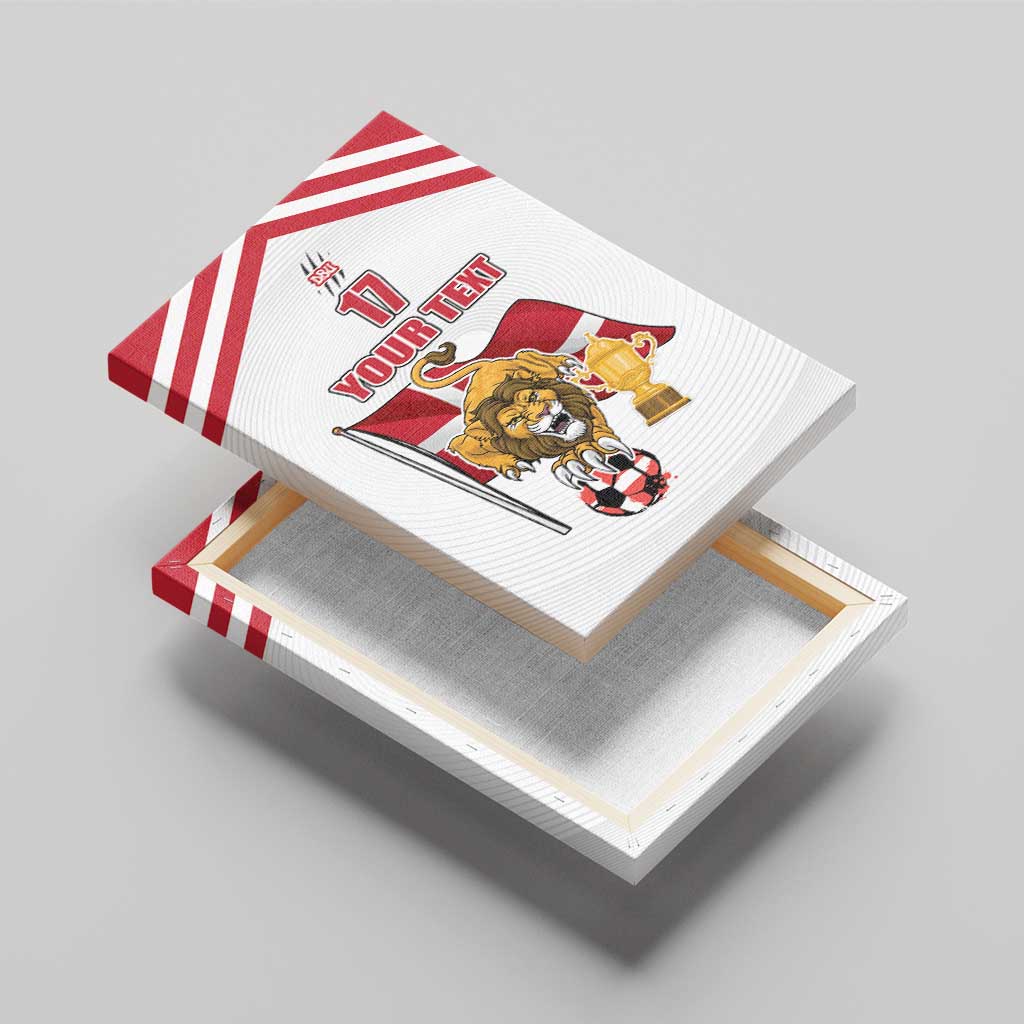 Custom Danmark Football Go Champions Canvas Wall Art Denmark Sporty Style