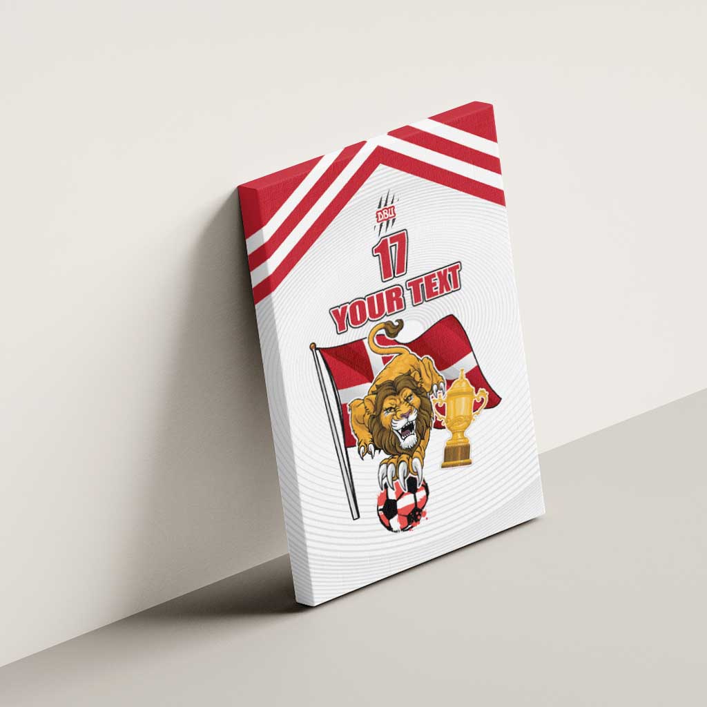 Custom Danmark Football Go Champions Canvas Wall Art Denmark Sporty Style