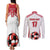 Custom Danmark Football Go Champions Couples Matching Tank Maxi Dress and Long Sleeve Button Shirt Denmark Sporty Style