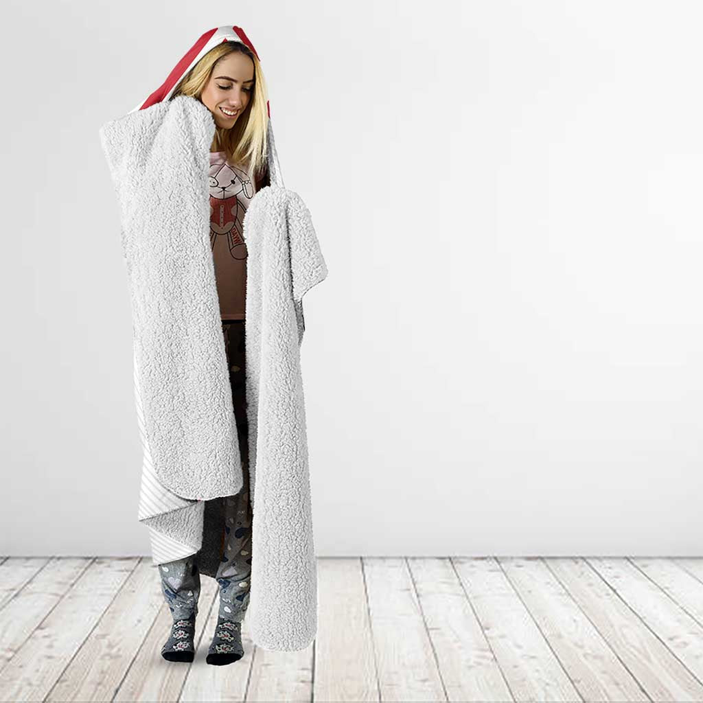 Custom Danmark Football Go Champions Hooded Blanket Denmark Sporty Style