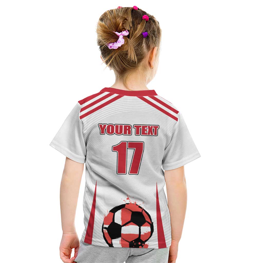 Custom Danmark Football Go Champions Kid T Shirt Denmark Sporty Style