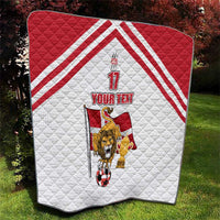 Custom Danmark Football Go Champions Quilt Denmark Sporty Style