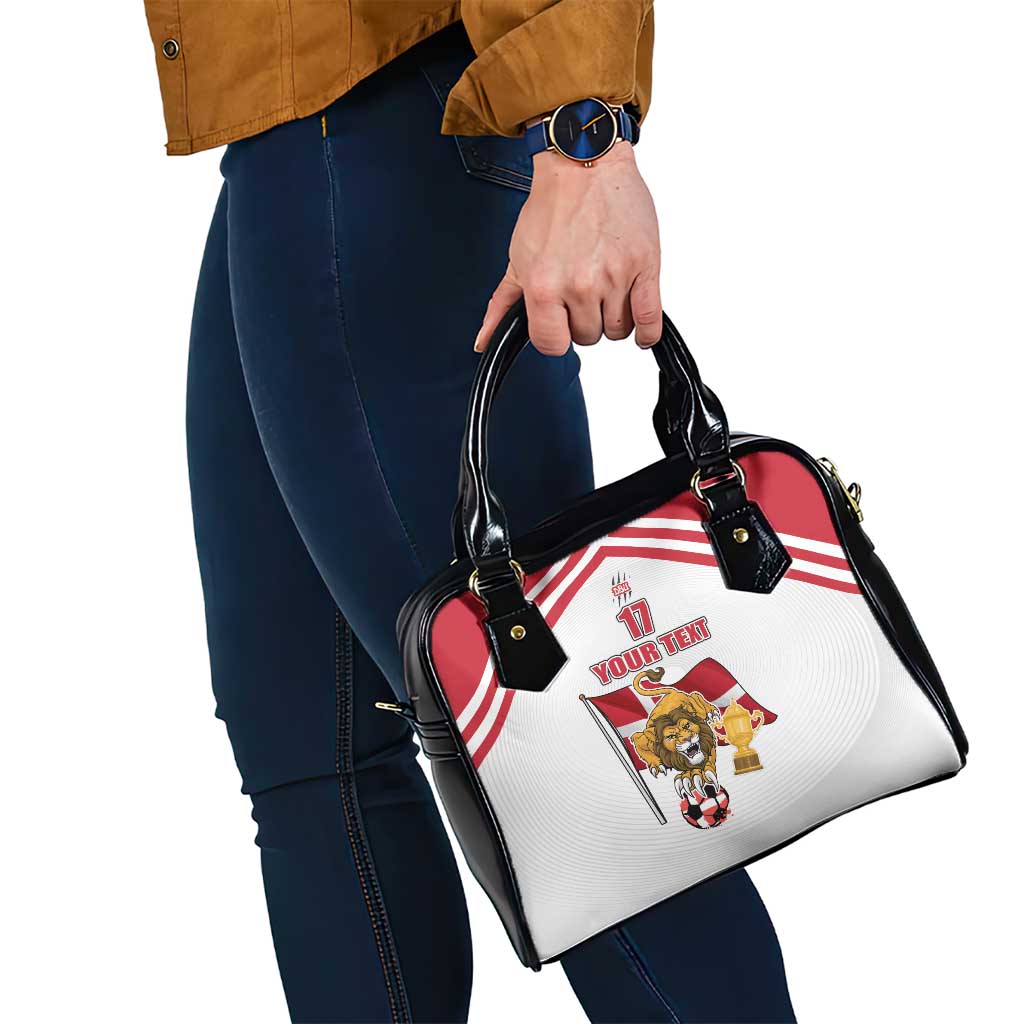 Custom Danmark Football Go Champions Shoulder Handbag Denmark Sporty Style