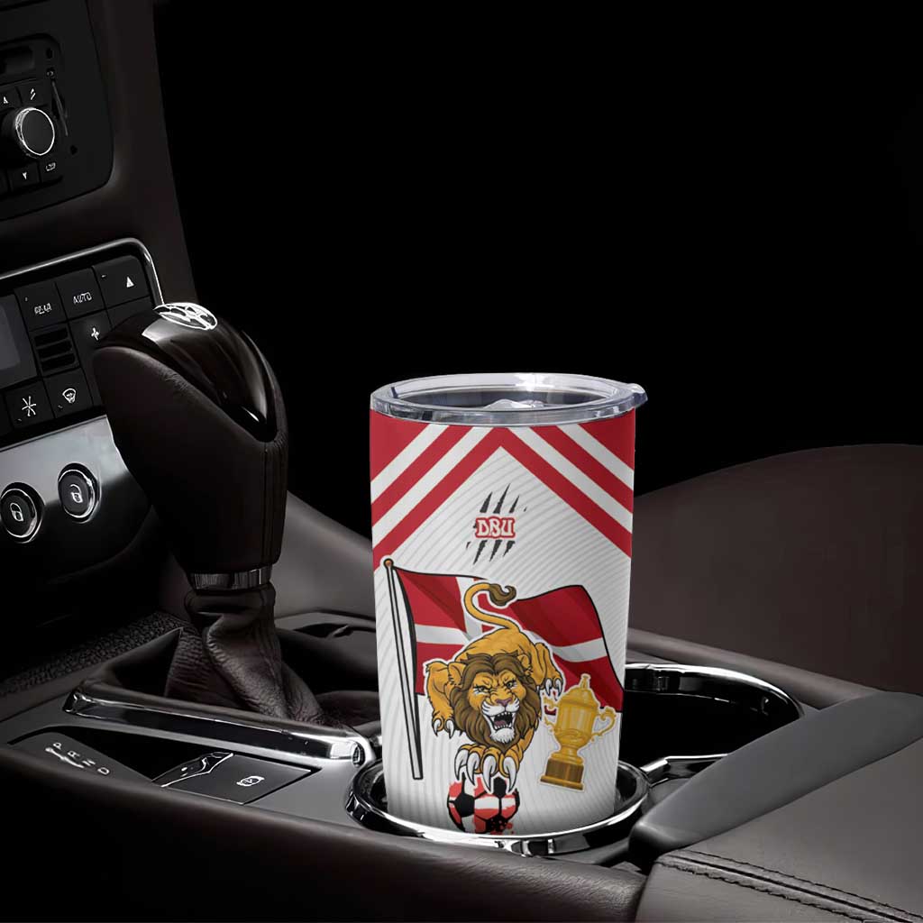 Custom Danmark Football Go Champions Tumbler Cup Denmark Sporty Style