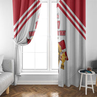Custom Danmark Football Go Champions Window Curtain Denmark Sporty Style