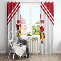 Custom Danmark Football Go Champions Window Curtain Denmark Sporty Style