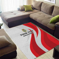 Personalized Danmark Football Area Rug Denmark Sporty Style Danish Dynamite