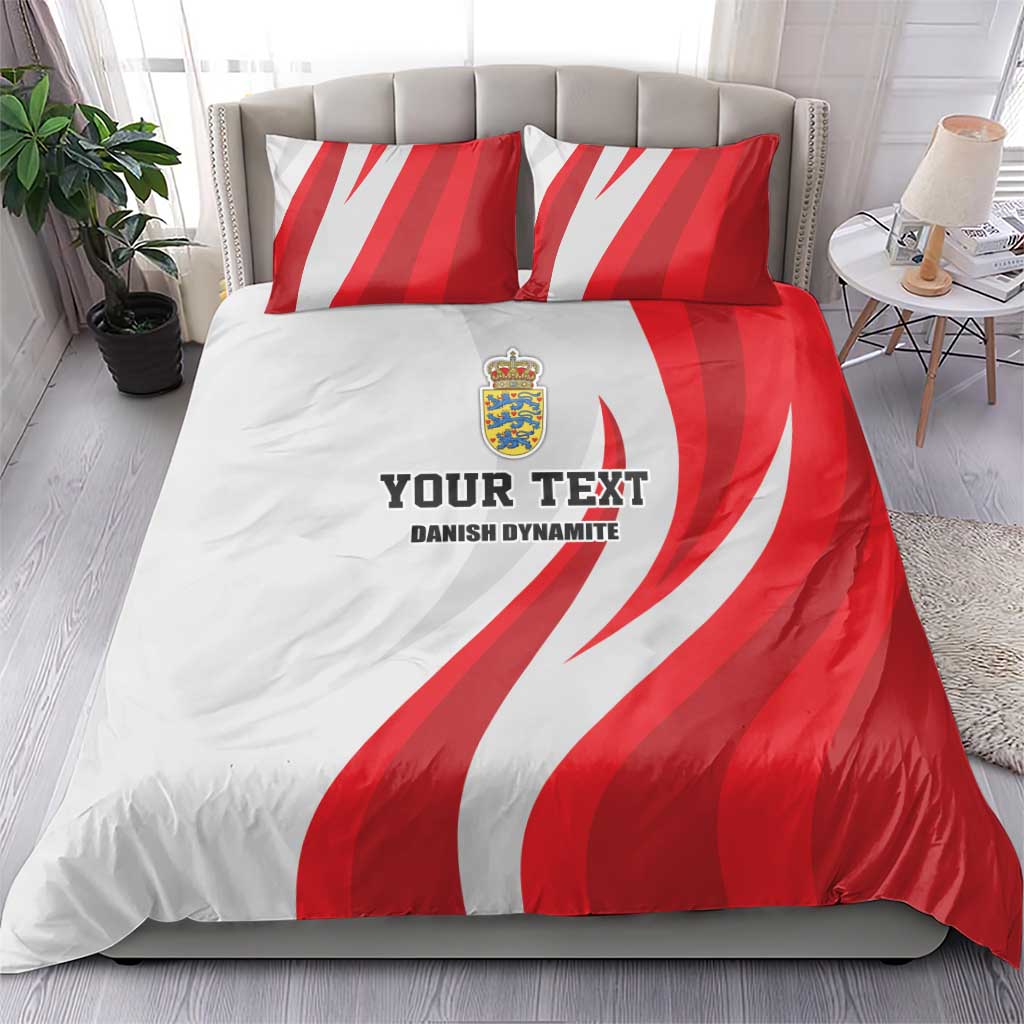 Personalized Danmark Football Bedding Set Denmark Sporty Style Danish Dynamite