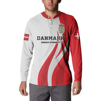 Personalized Danmark Football Button Sweatshirt Denmark Sporty Style Danish Dynamite