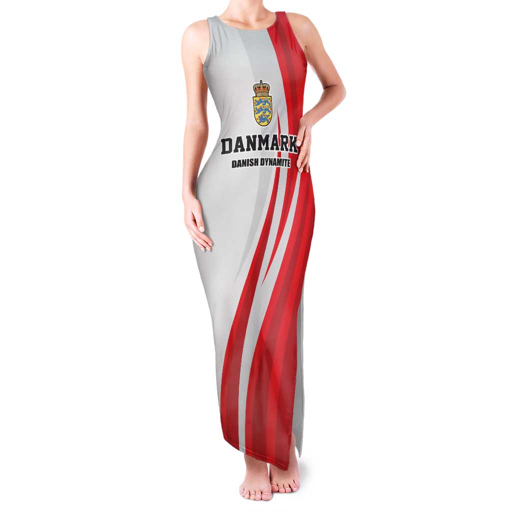 Personalized Danmark Football Family Matching Tank Maxi Dress and Hawaiian Shirt Denmark Sporty Style Danish Dynamite