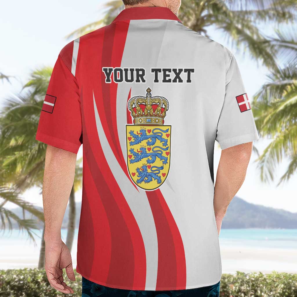 Personalized Danmark Football Hawaiian Shirt Denmark Sporty Style Danish Dynamite