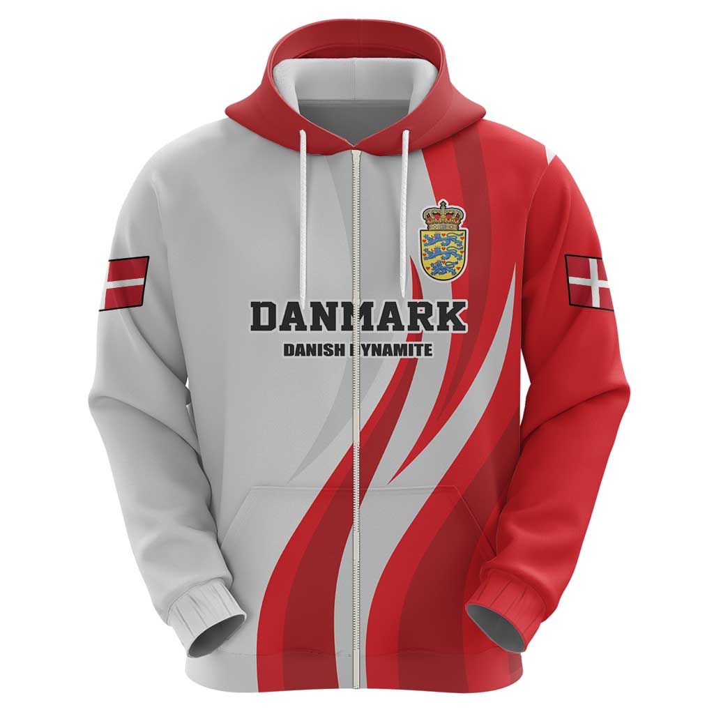 Personalized Danmark Football Hoodie Denmark Sporty Style Danish Dynamite