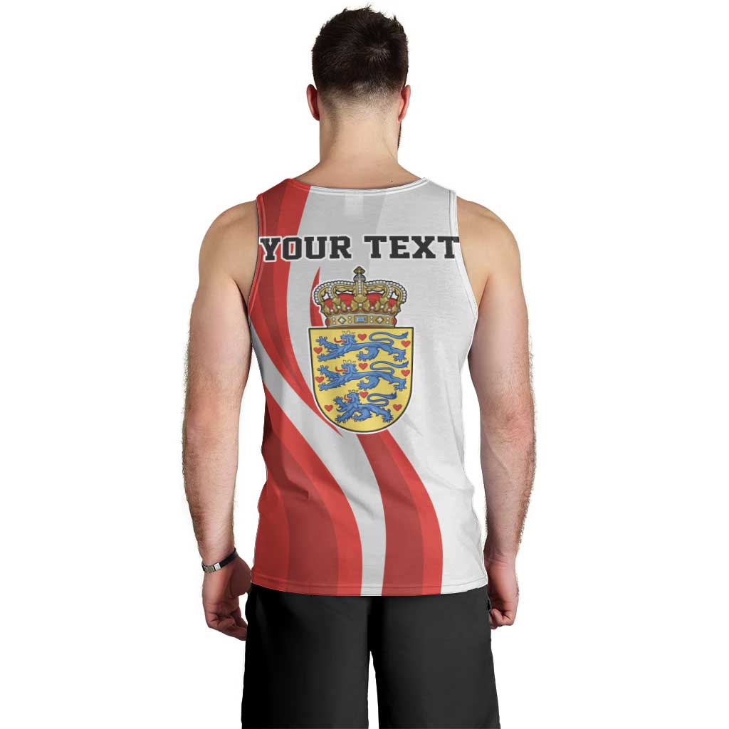 Personalized Danmark Football Men Tank Top Denmark Sporty Style Danish Dynamite