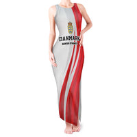 Personalized Danmark Football Tank Maxi Dress Denmark Sporty Style Danish Dynamite