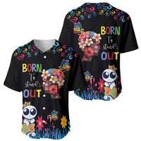 Born to Stand Out Autism Awareness Baseball Jersey Brain Mind and Yippee!