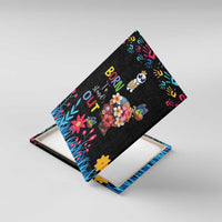 Born to Stand Out Autism Awareness Canvas Wall Art Brain Mind and Yippee!