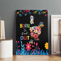 Born to Stand Out Autism Awareness Canvas Wall Art Brain Mind and Yippee!