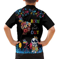 Born to Stand Out Autism Awareness Family Matching Off Shoulder Maxi Dress and Hawaiian Shirt Brain Mind and Yippee!