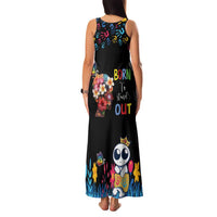 Born to Stand Out Autism Awareness Family Matching Tank Maxi Dress and Hawaiian Shirt Brain Mind and Yippee!