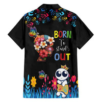 Born to Stand Out Autism Awareness Hawaiian Shirt Brain Mind and Yippee!