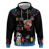 Born to Stand Out Autism Awareness Hoodie Brain Mind and Yippee!