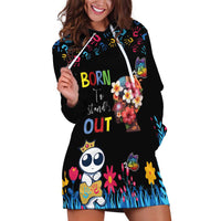 Born to Stand Out Autism Awareness Hoodie Dress Brain Mind and Yippee!