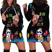 Born to Stand Out Autism Awareness Hoodie Dress Brain Mind and Yippee!