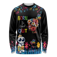 Born to Stand Out Autism Awareness Long Sleeve Shirt Brain Mind and Yippee!