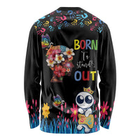 Born to Stand Out Autism Awareness Long Sleeve Shirt Brain Mind and Yippee!