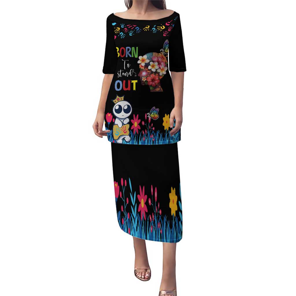 Born to Stand Out Autism Awareness Puletasi Brain Mind and Yippee!