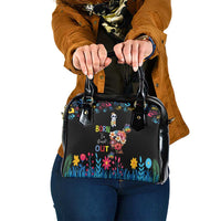 Born to Stand Out Autism Awareness Shoulder Handbag Brain Mind and Yippee!