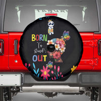 Born to Stand Out Autism Awareness Spare Tire Cover Brain Mind and Yippee!