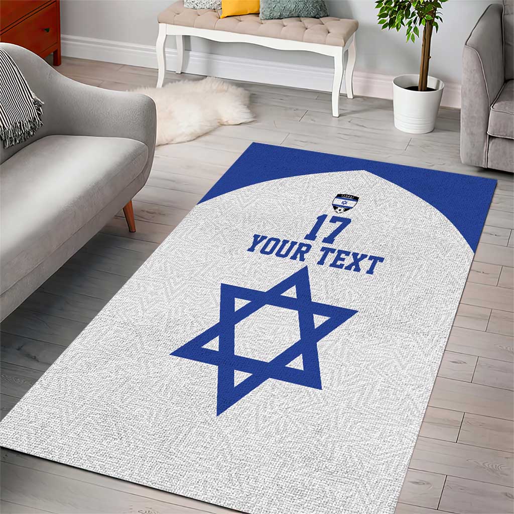 Custom Israel Football Go Champions Area Rug Sporty Style