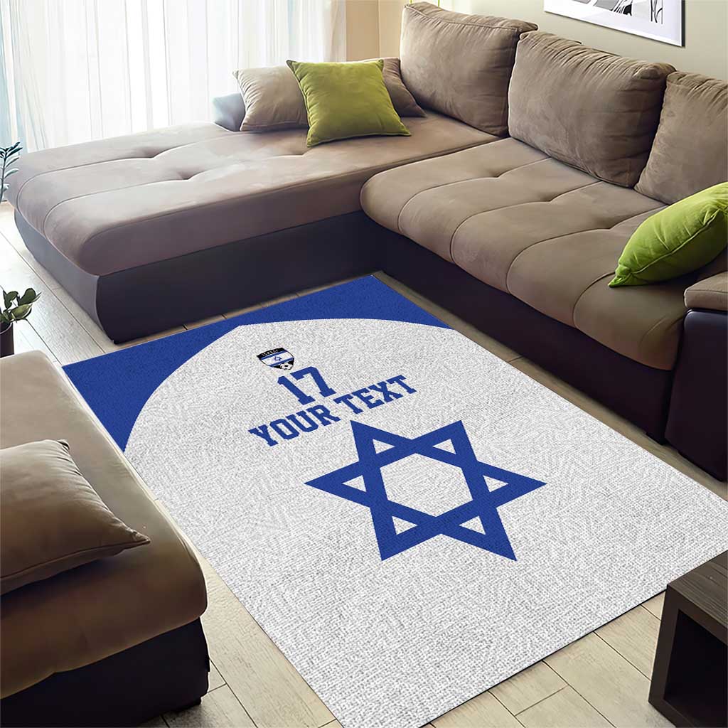 Custom Israel Football Go Champions Area Rug Sporty Style