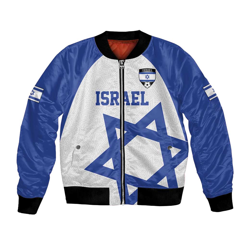 Custom Israel Football Go Champions Bomber Jacket Sporty Style
