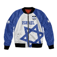 Custom Israel Football Go Champions Bomber Jacket Sporty Style