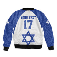Custom Israel Football Go Champions Bomber Jacket Sporty Style