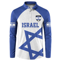 Custom Israel Football Go Champions Button Sweatshirt Sporty Style
