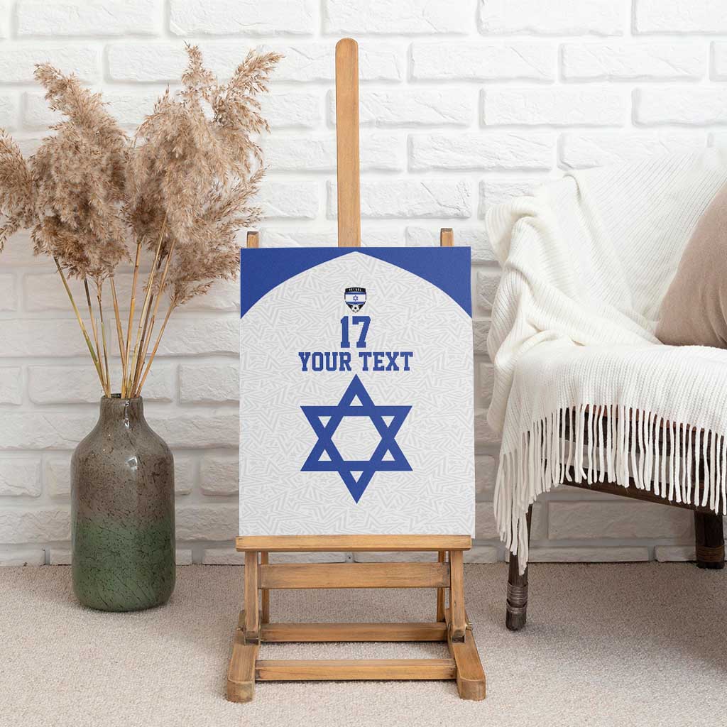Custom Israel Football Go Champions Canvas Wall Art Sporty Style