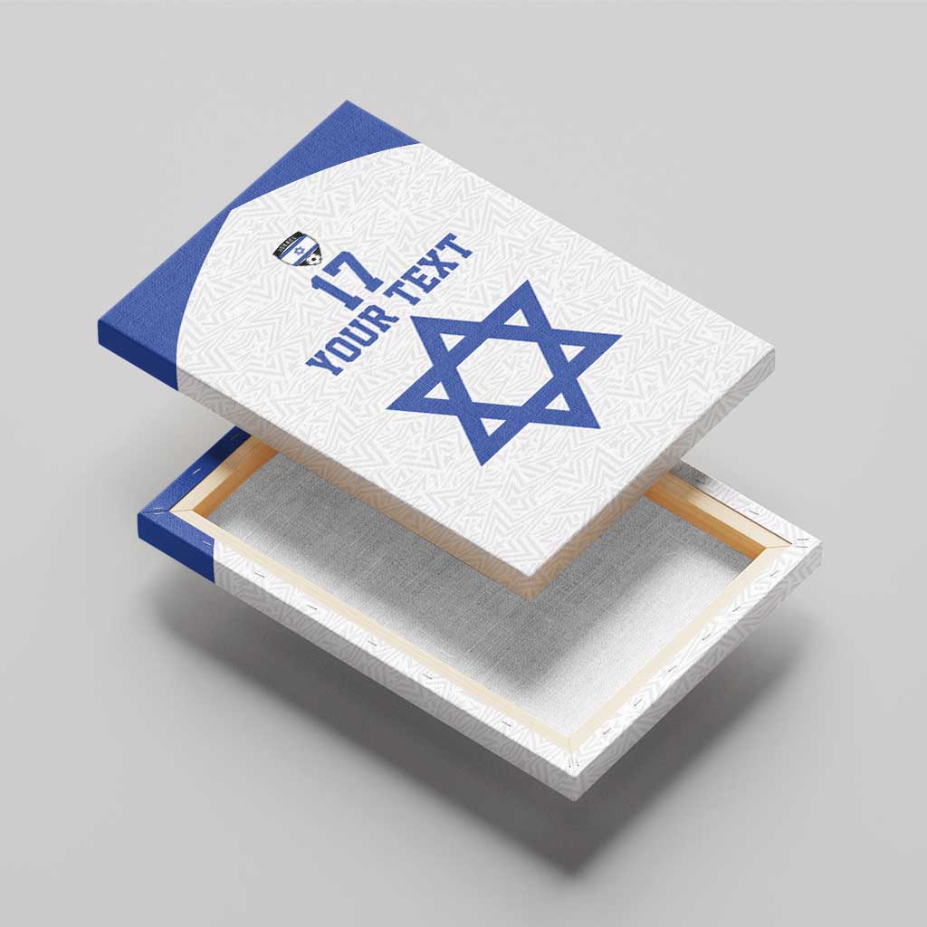 Custom Israel Football Go Champions Canvas Wall Art Sporty Style