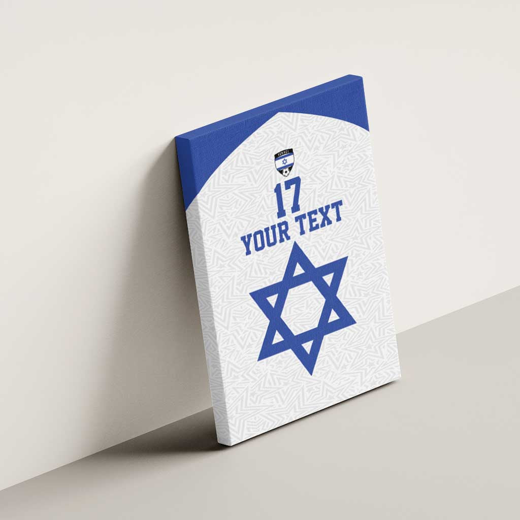 Custom Israel Football Go Champions Canvas Wall Art Sporty Style