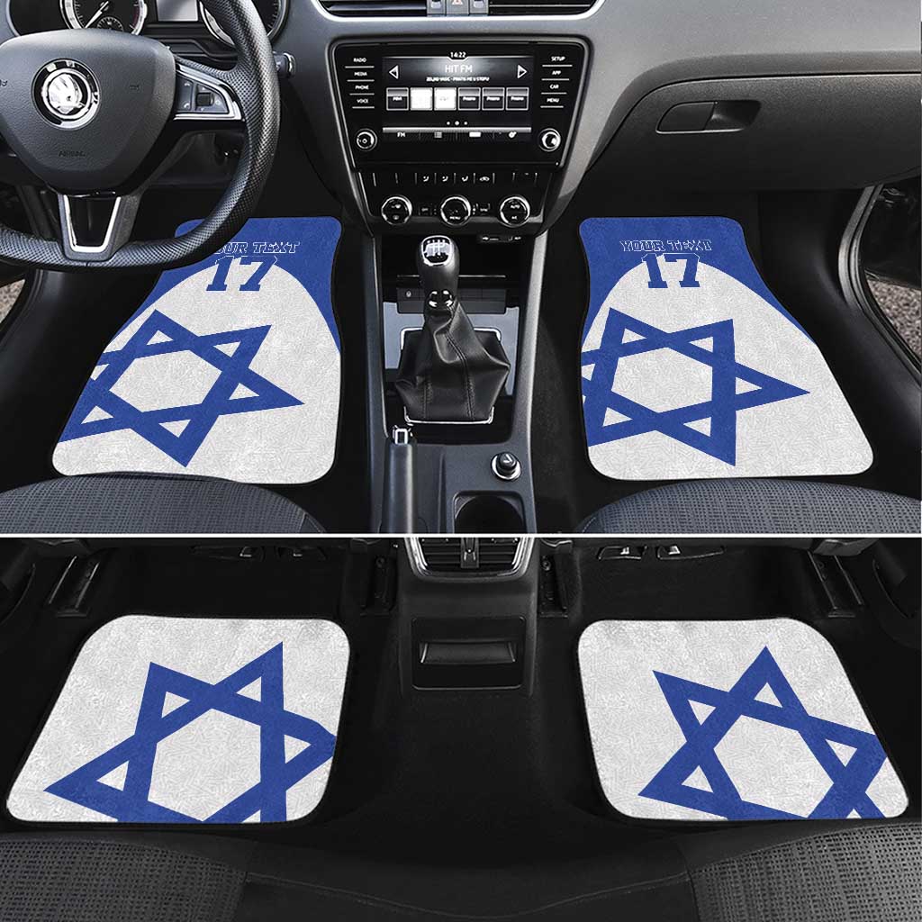 Custom Israel Football Go Champions Car Mats Sporty Style