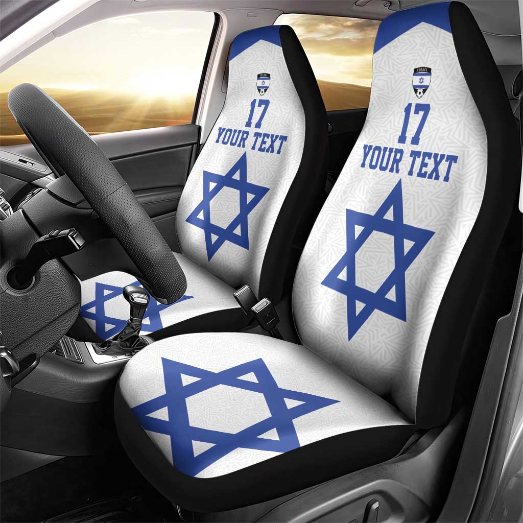 Custom Israel Football Go Champions Car Seat Cover Sporty Style