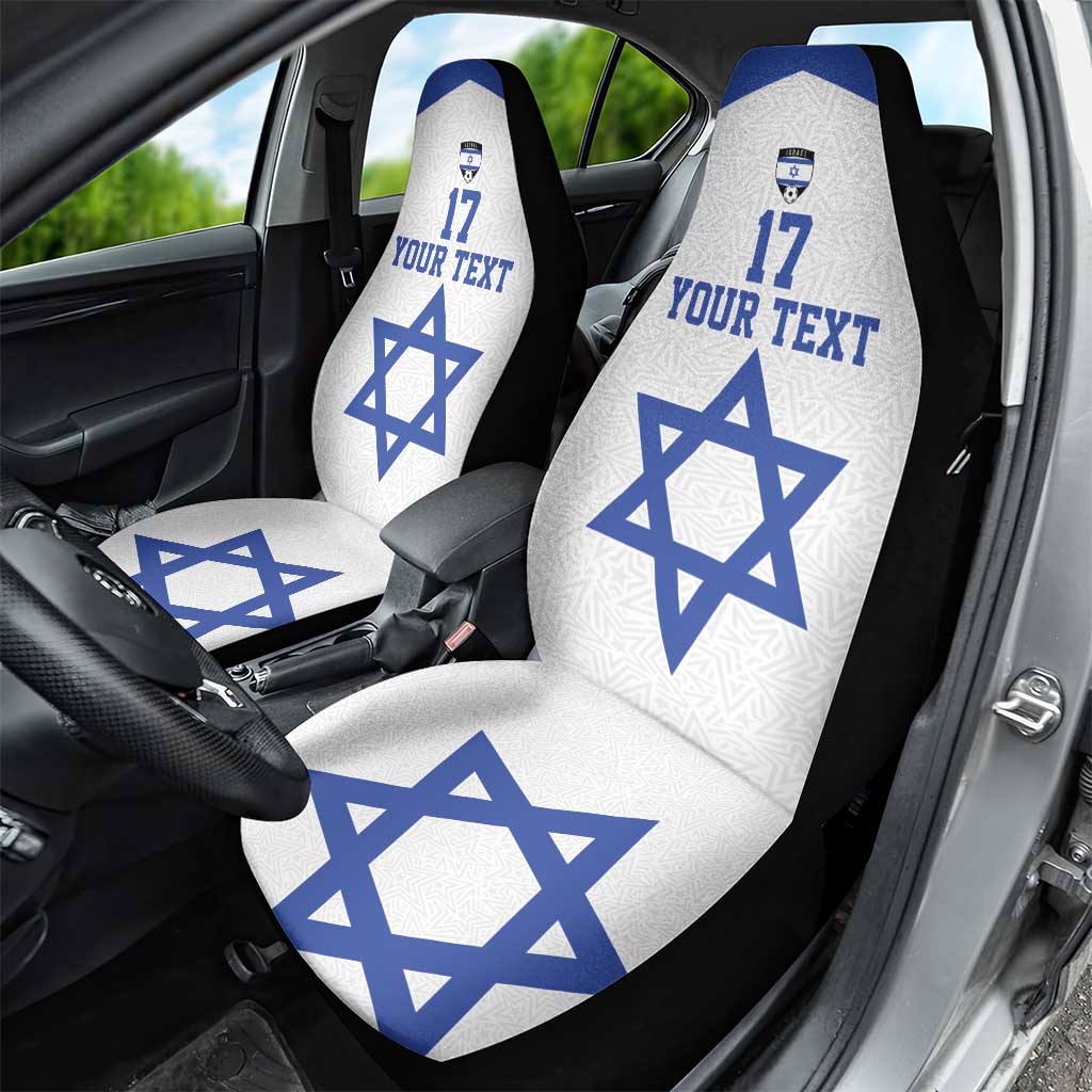 Custom Israel Football Go Champions Car Seat Cover Sporty Style